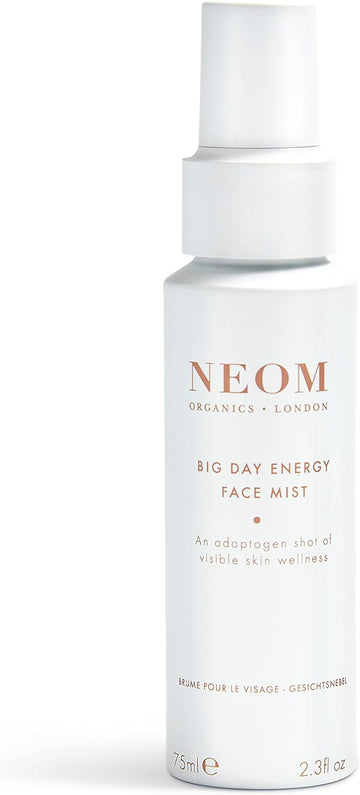 Neom- Big Day Energy Face Mist, 75Ml | Calms, Refreshes & Energises | Eucalyptus, Rosemary & Patchouli | For Bright, Dewy Skin | Vegan | 100% Natural Fragrance