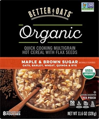 Better Oats Organic Maple & Brown Sugar 8 ct Box