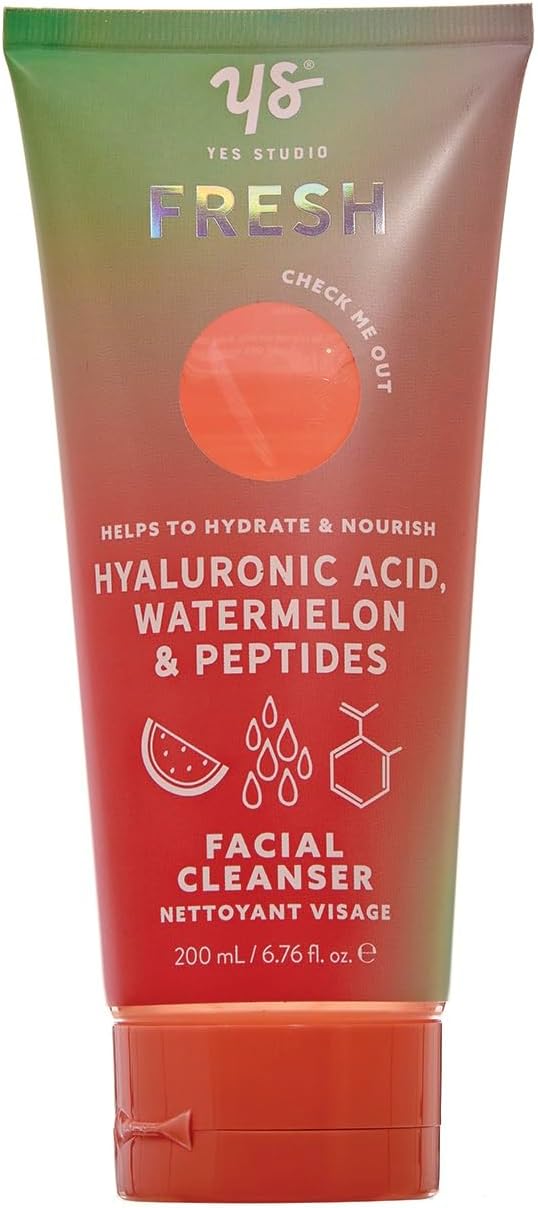 Yes Studio Fresh Facial Cleanser With Hyaluronic Acid, Watermelon & Peptides Vegan - 200Ml