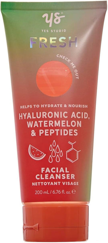 Yes Studio Fresh Facial Cleanser With Hyaluronic Acid, Watermelon & Peptides Vegan - 200Ml