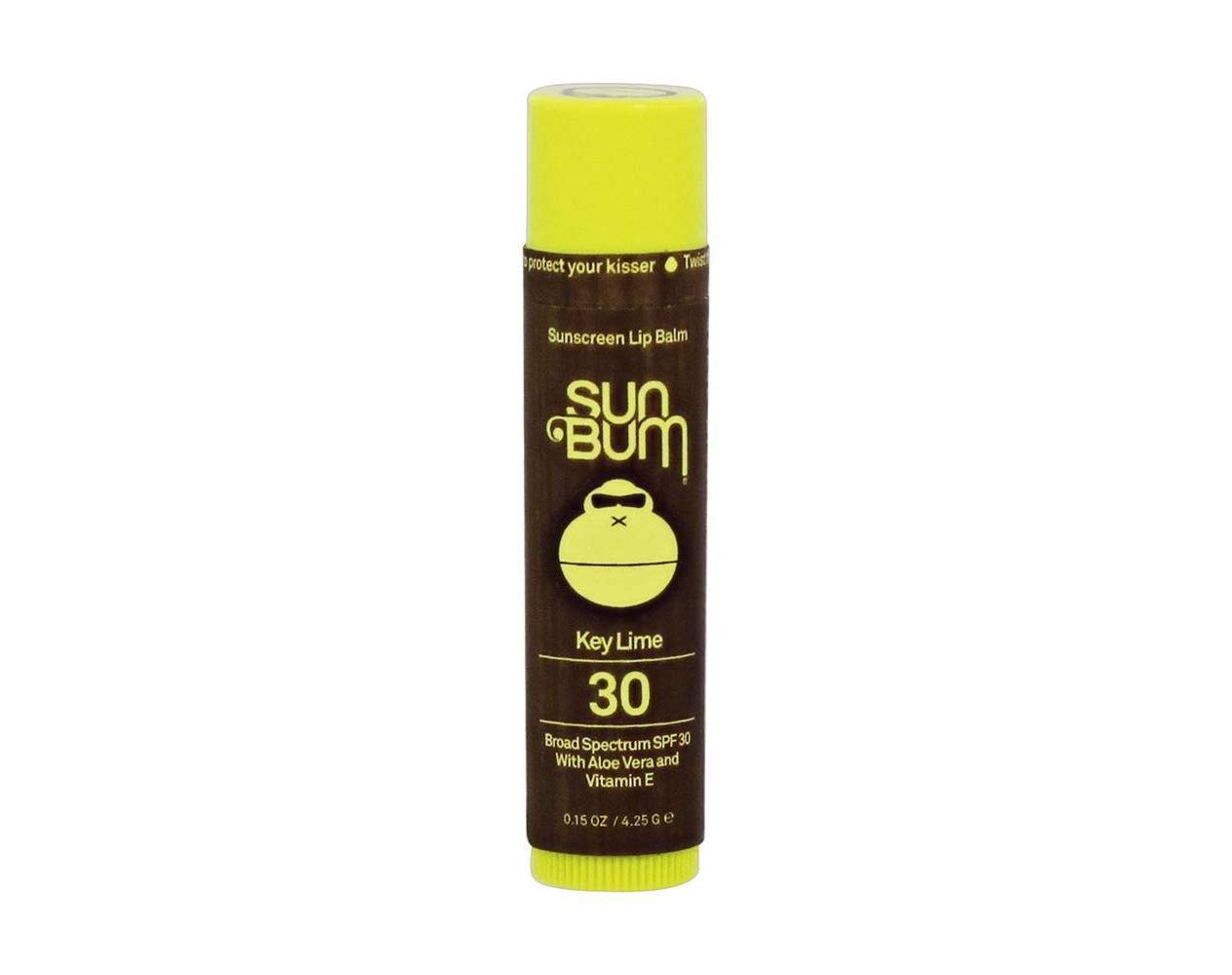 Sun Bum Spf 30 Sunscreen Lip Balm | Vegan And Cruelty Free Broad Spectrum Uva/Uvb Lip Care With Aloe And Vitamin E For Moisturized Lips | Key Lime Flavor |.15 Oz