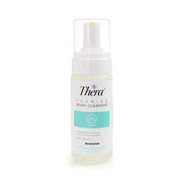 Thera Foaming Body And Hair Cleanser, Rinse-Free Exfoliating Foam, 5 Oz, 12 Count