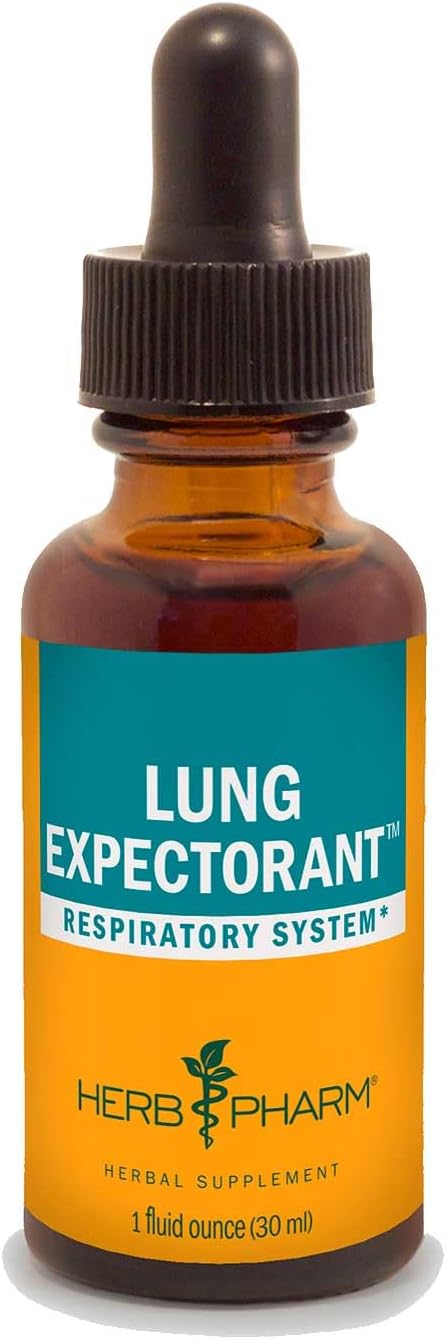 Herb Pharm Lung Expectorant Liquid Herbal Formula To Support Respiratory Immune Response - 4 Ounce