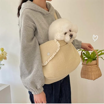 Cat Travel Bag Dog Carrier Backpack, Portability Foldable Cat Carriers Bag, Outdoor Breathable Design Pet Travel Carrier Backpack Cat Travel Bag