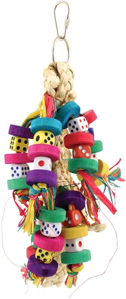 Northern Parrots Colourful Wooden Beak Pleaser Toy :Pet Supplies