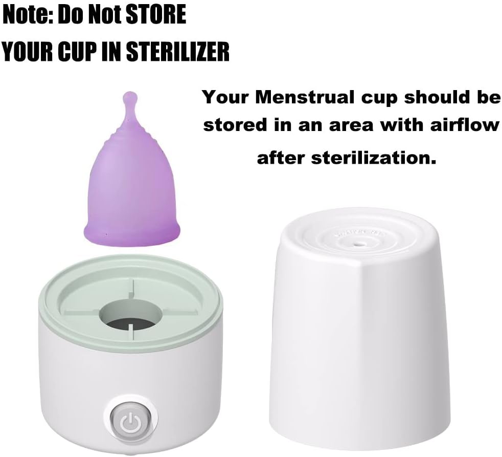 Mottery Menstrual Cups Steamer Machine High Temperature Wash Your Cup 99.9% Dirty 8 Minutes - Feminine Hygiene - Leak-Free (Model Five) : Health & Household