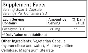 Coenzyme Q10 120 Mg Capsules - Hypo - 90 Ct