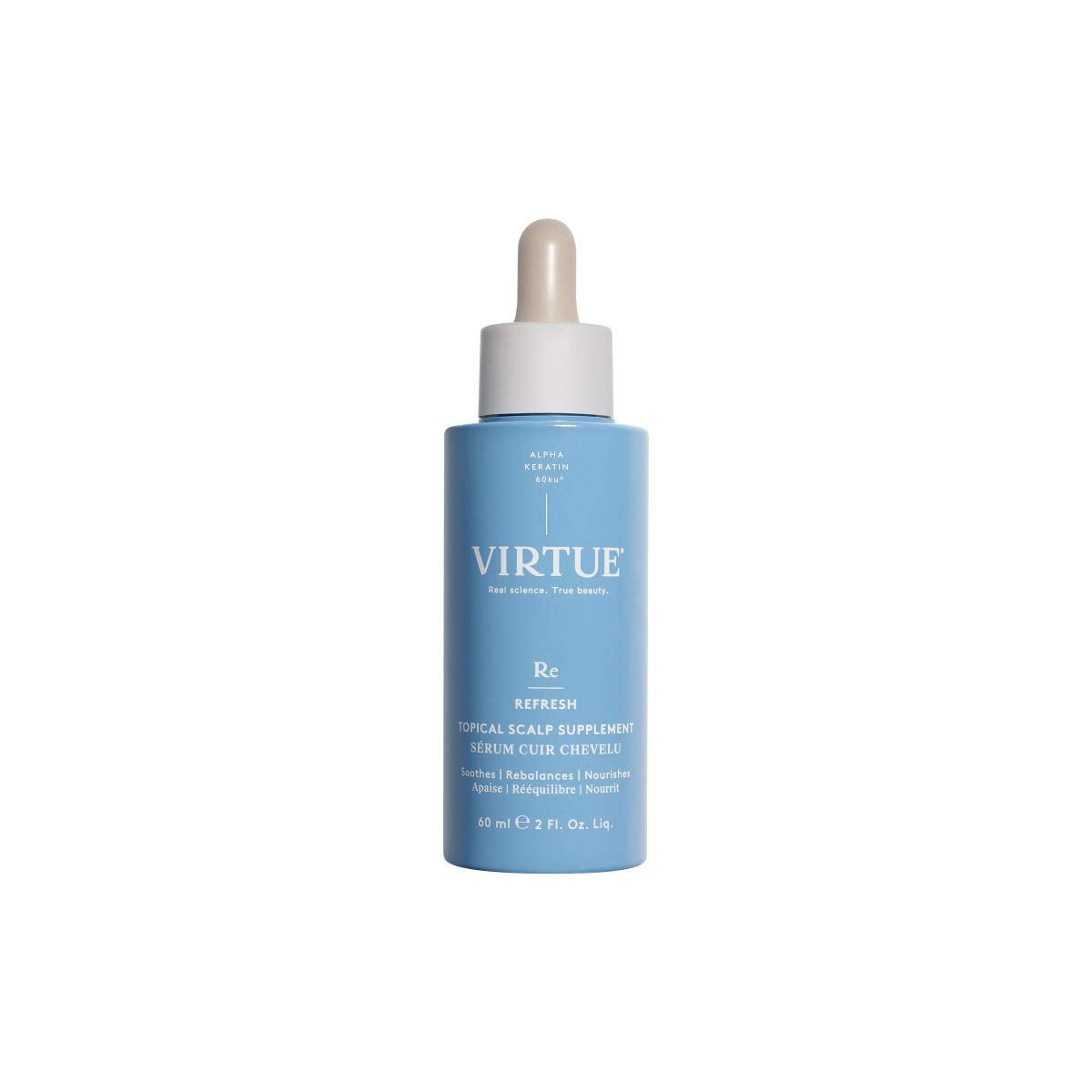 VIRTUE Topical Scalp Supplement | Overnight Serum Soothes, Nourishes, Rebalances Scalp