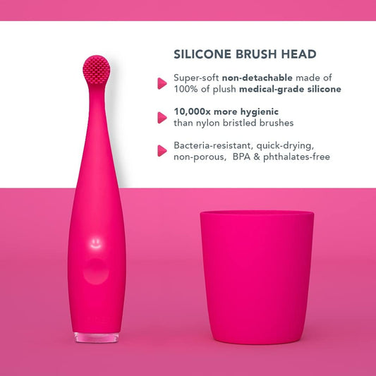 Foreo Issa Baby Gentle Sonic Toothbrush For Babies Aged 0 To 4, Sunflower Yellow