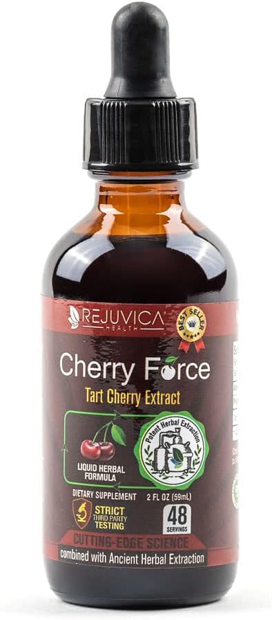 Cherry Force - Advanced Tart Cherry Extract - Real Tart Cherries - Rich In Antioxidants & Phytonutrients - Liquid Extract For Better Absorption