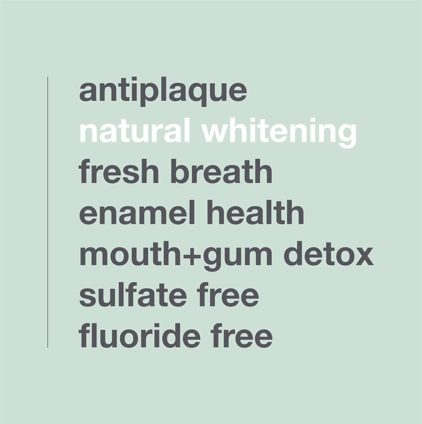 Davids Fluoride Free Toothpaste, Teeth Whitening, Antiplaque, SLS (Sulfate) Free, Promotes Enamel Health, Mouth & Gum Detox, EWG Verified, Natural Herbal Citrus Mint, 5.25oz : Health & Household