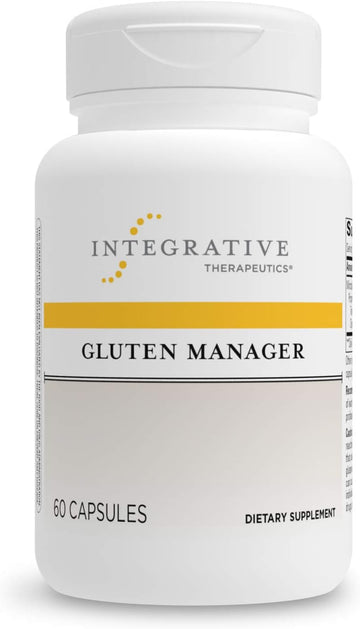 Integrative Therapeutics - Gluten Manager - Dietary Supplement Enzyme Blend For Healthy Gluten And Dairy Digestion - 60 Capsules