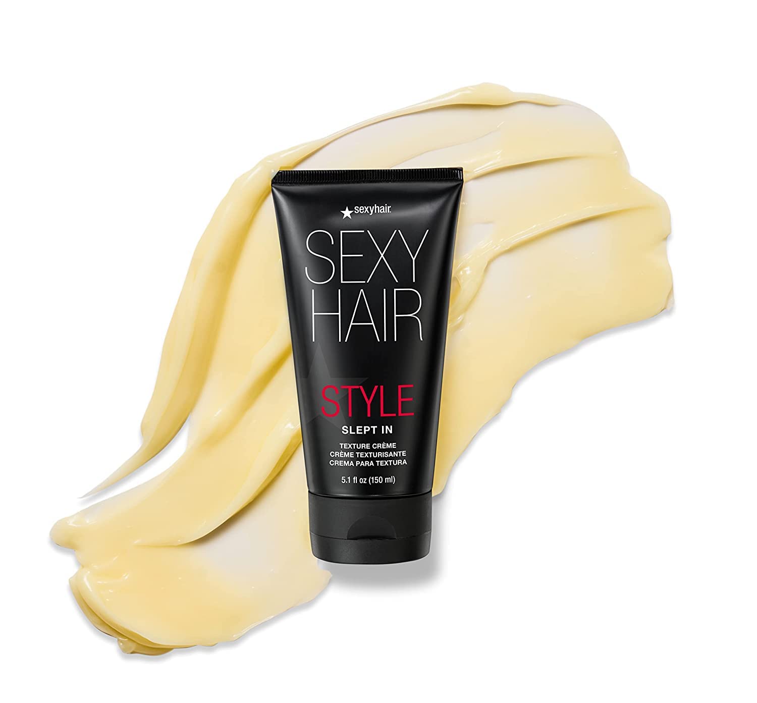 SexyHair Style Slept In Texture Cream, 5.1 Oz | Soft Texture and Control | Lightweight and Adds Shine | Washes Out Easily : Beauty & Personal Care