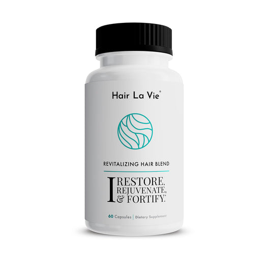 Hair La Vie Revitalizing Blend Hair Growth Vitamins for Women to Support Health of Hair - Supplements w/Biotin, Collagen & Saw Palmetto for Thick, Full Hair - 60 Caps