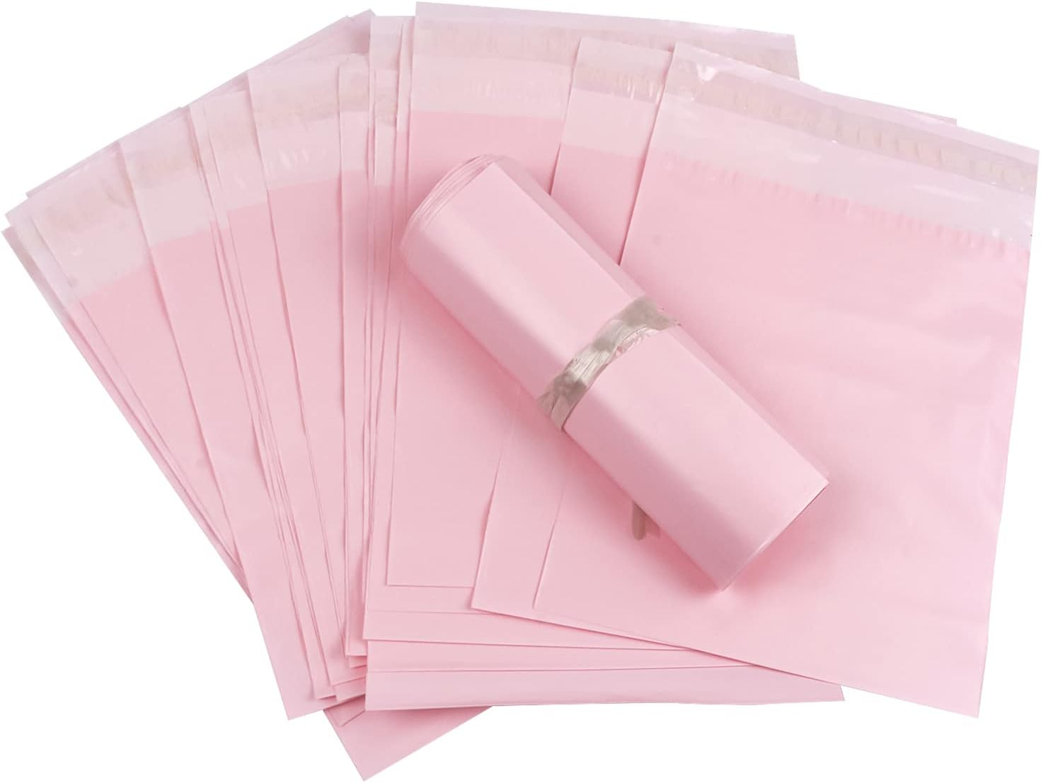 Personal Disposal Bags, Set of 100 Sanitary Napkin Disposal Bags, Hide Personal Items, Self Sealing Bag to Seal Smell, Beautiful Light Pink Color, Suitable for Sanitary Napkin (Light Pink)