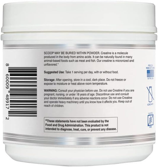 Premium Creatine Monohydrate Powder 500G | Best Creatine For Men And Women | Unflavored Creatine Nutritional Supplement For Muscle Building & Recovery | Non-Gmo & Vegan-Friendly | Scooper Inside
