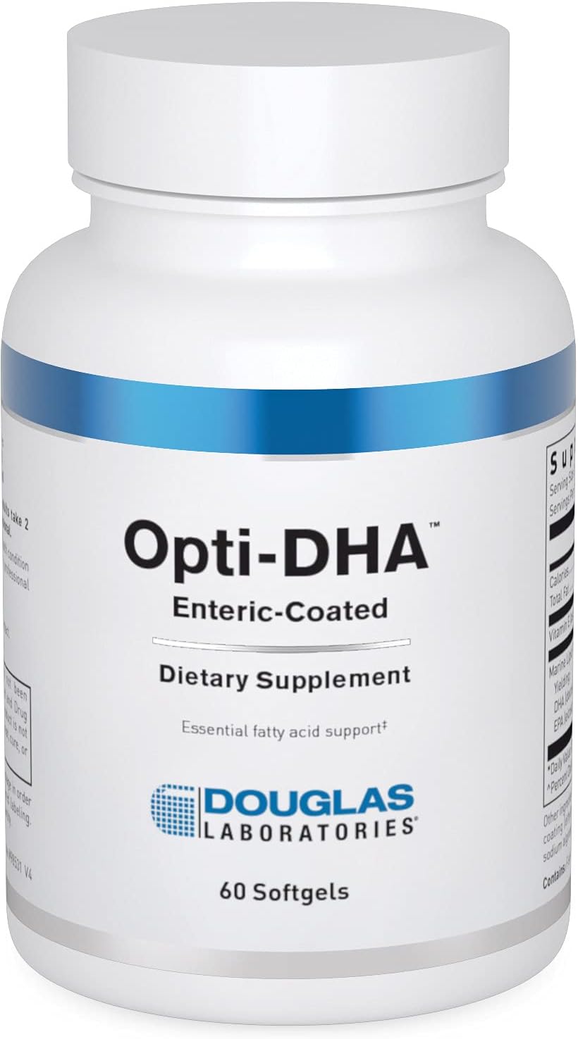 Douglas Laboratories Opti-Dha Enteric-Coated | Essential Omega-3 Fatty Acids For Cardiovascular Health | 60 Capsules