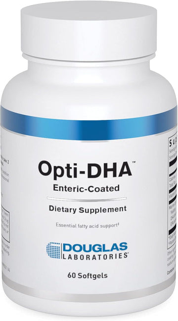 Douglas Laboratories Opti-Dha Enteric-Coated | Essential Omega-3 Fatty Acids For Cardiovascular Health | 60 Capsules