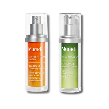 Murad Radiance & Renewal Duo: Dark Spot Correcting Serum + Retinol Youth Renewal Serum For Brighter, Smoother, Firmer Skin, Backed By Science