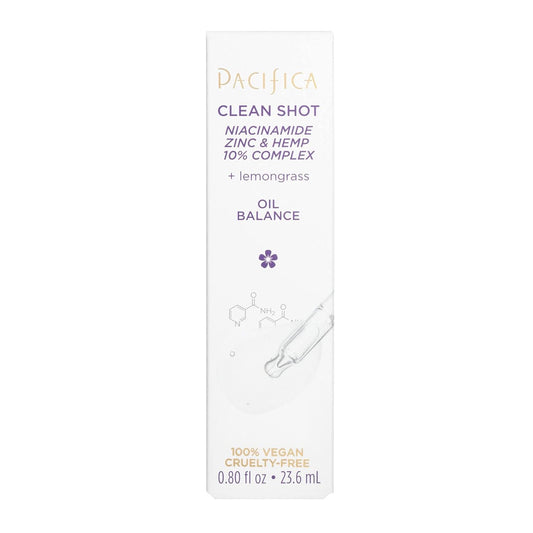 Pacifica Clean Shot Niacinamide Zinc And Hemp 10 Percent Complex Unisex 0.8 Oz