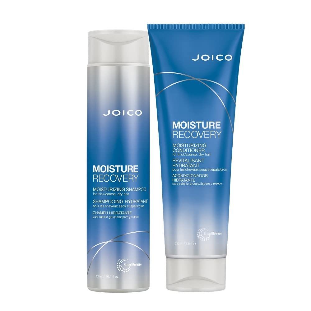 Joico Moisture Recovery Moisturizing Shampoo & Conditioner | For Thick, Coarse, Dry Hair | Restore Moisture, Smoothness, Strength, & Elasticity | Reduce Breakage | With Jojoba Oil & Shea Butter