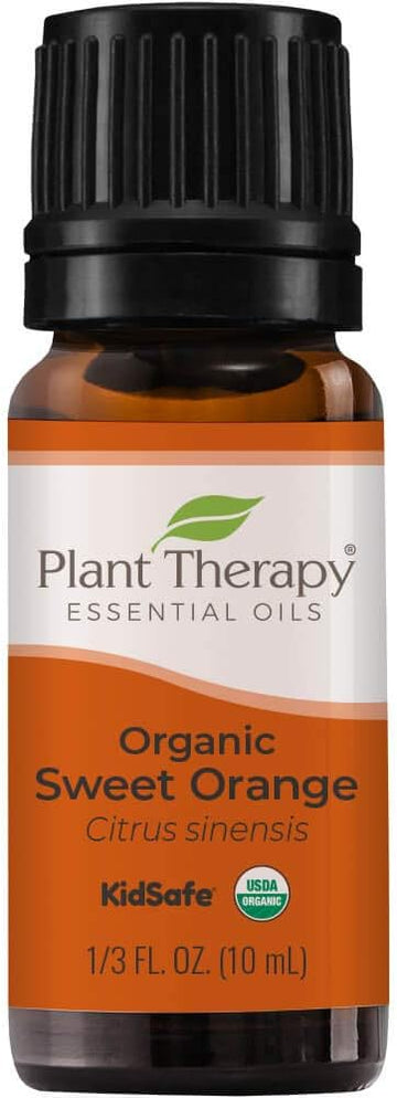 Plant Therapy Sweet Orange Organic Essential Oil 100% Pure, Usda Certified Organic, Undiluted, Natural Aromatherapy, Therapeutic Grade 10 Ml (1/3 Oz)