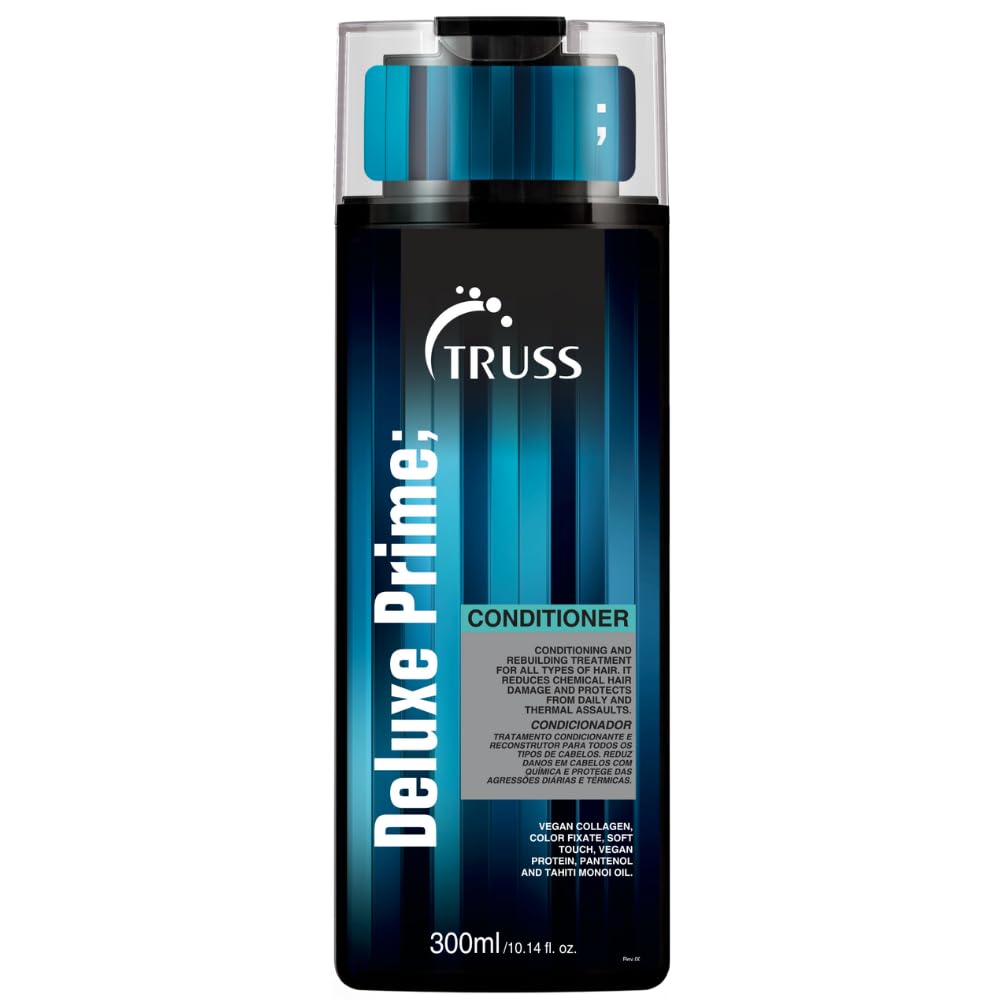 Truss Deluxe Prime Conditioner - Deep Conditioning Treatment, Hair Repair & Hair Softener With An Anti Fading Action - Seal Cuticles & Reduce Damage Caused By Chemical Treatments (10.14Oz)