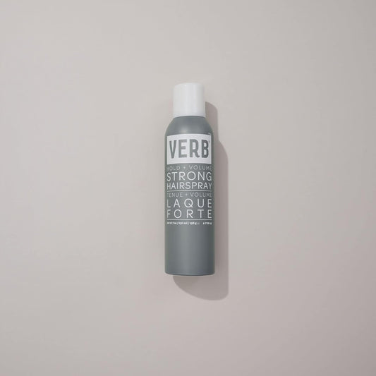 Verb Strong Hairspray - Hold & Volume - Weightless Strong Hold Hairspray - Flake-Free Formula For Styling And Heating Tools, Ideal For Locking In Up-Dos And Curls, For All Hair Types, 7 Oz