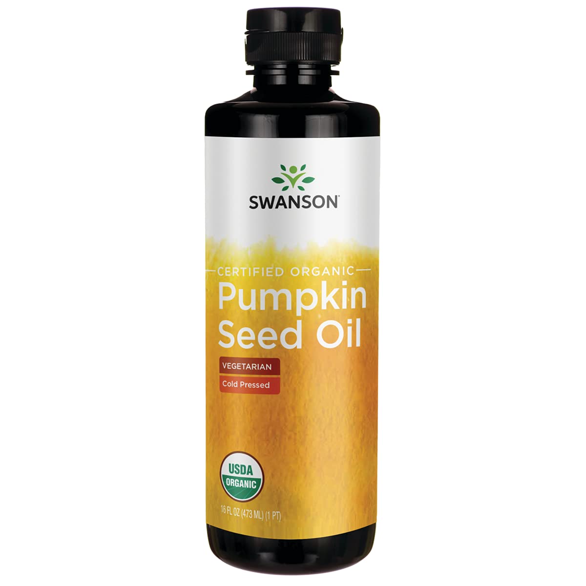 Swanson Certified Organic Pumpkin Seed Oil - Cold Pressed 16 Fl Oz Liq