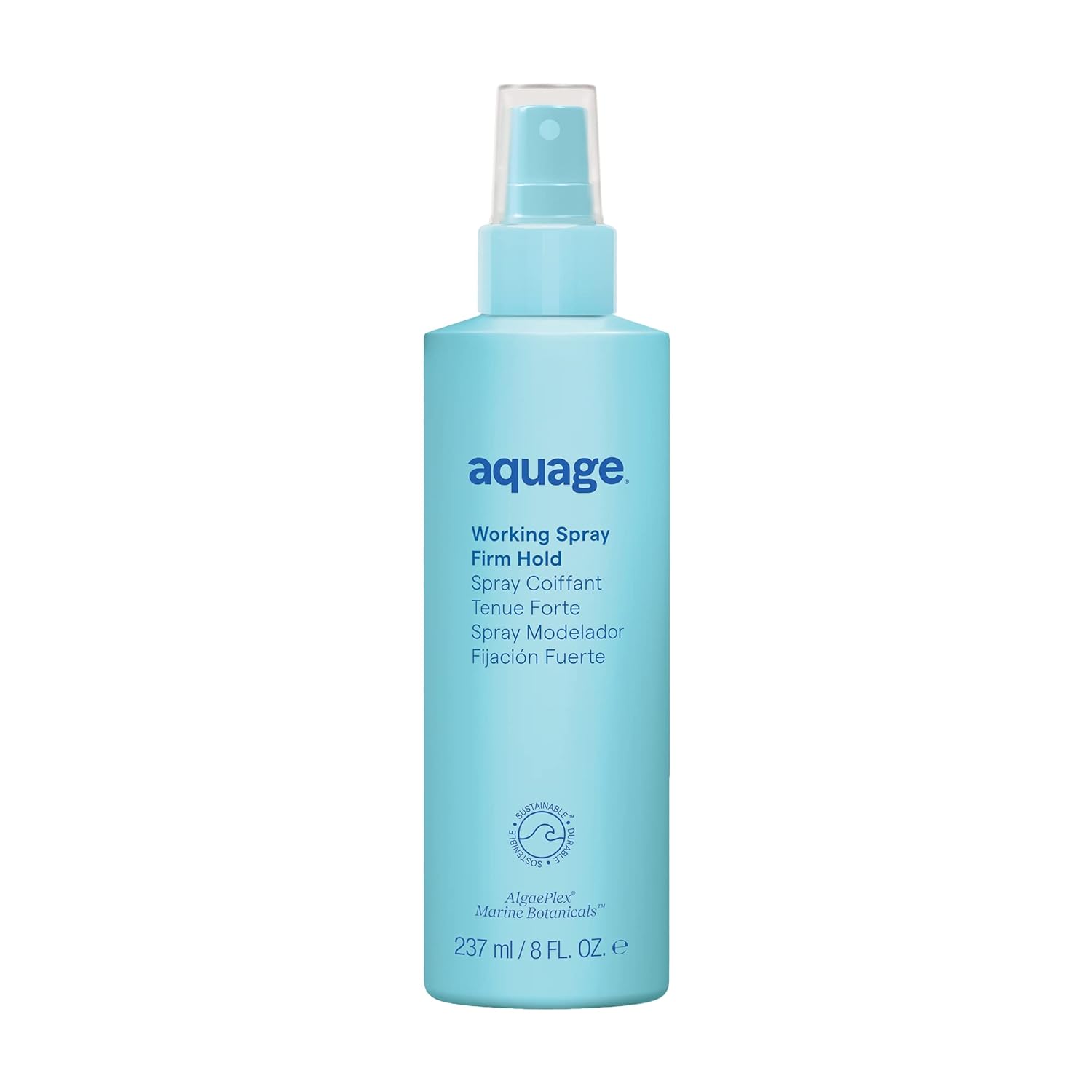 Aquage Working Spray, Firm And Long Lasting Hold Non-Aerosol Hairspray, Workable Dry-Down Period, Thermal Styling Product Creates Texture, 8 Oz