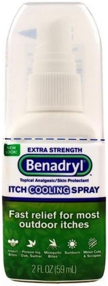 Benadryl Itch Stopping Spray, Extra Strength, 2 Ounce (Pack of 4) : Health & Household