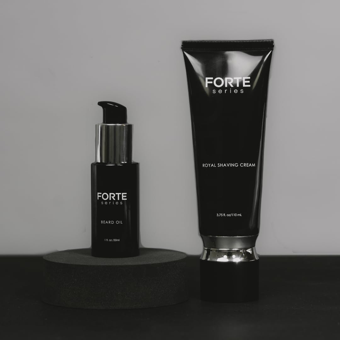 Forte Series Premium Beard Oil With Hydrating Oils And Vitamin E For Soft, Healthy Facial Hair, Black : Beauty & Personal Care