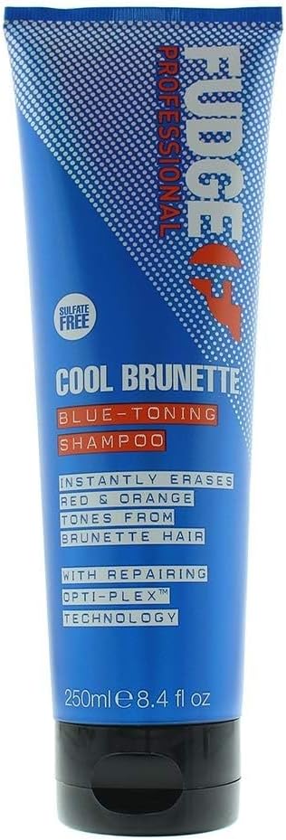 Fudge Professional Blue Toning Shampoo, Cool Brunette Shampoo, For Brunettes, Removes Orange/Red Tones 250 ml : Amazon.co.uk: Beauty