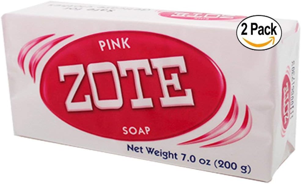 Zote Soap Pink Bar, 14 Ounce, Light & Fresh Scent, Laundry Detergent