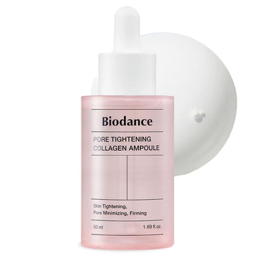 Biodance Pore Tightening Collagen Ampoule | Korean Collagen Serum For Face, Pore Minimizing & Anti Aging Face Serum For Women | 1.69 Fl. Oz X 1 Ea