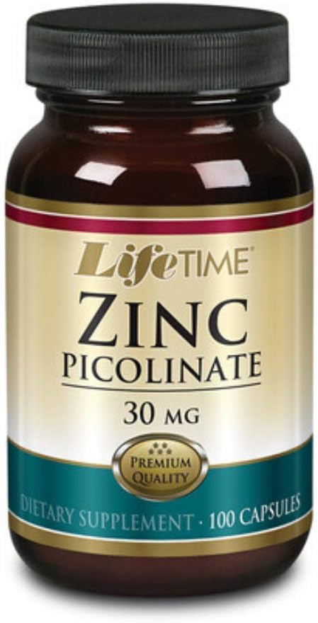 LIFETIME Zinc Picolinate, Capsule (Btl-Glass) 30mg | 100ct