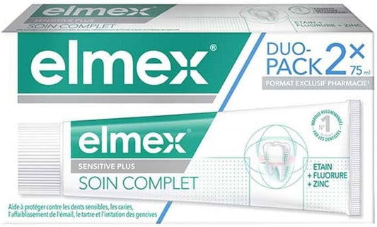 Elmex Complete Care Toothpaste Sensitive Plus 2 X 75 Ml