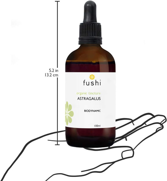 Fushi Organic Astragalus (Astragalus propinquus) Fresh Tincture 100ml | 1:2 @ 25%, Sugar Cane ALC.| Biodynamic | Ethical & Vegan | Made in The UK