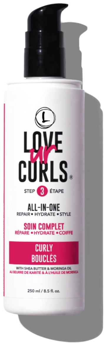 Love Ur Curls Lus Brands All-In-One Styler For Natural Curly Textures 8.5Oz - Repair, Hydrate, And Style In One Step - No Crunch, No Cast, Hair Care With Shea Butter & Moringa