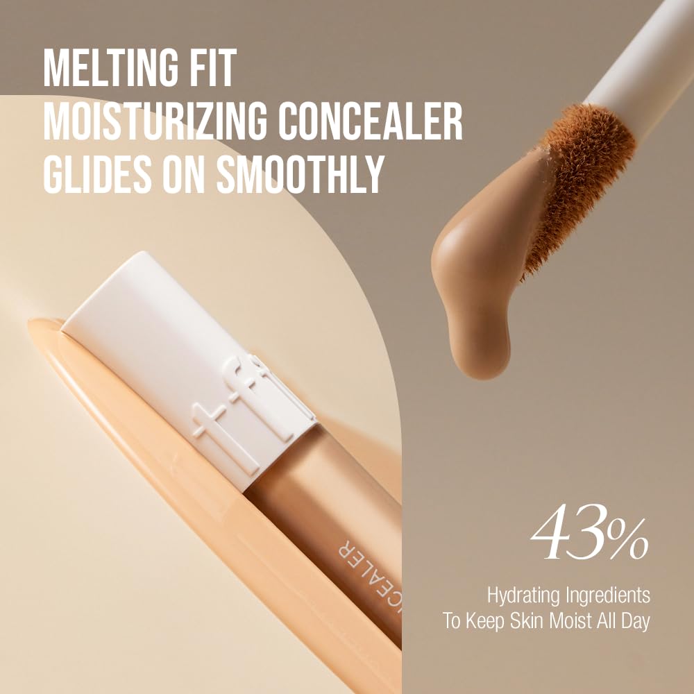 Idol Cover Concealer - Full Coverage, Lightweight, Sweat & Water Proof, Long-Lasting, Lightweight, Conceales Dark Circles, Fine Lines, Redness, 0.22 Oz. (P01 Petal Beige, 0.22 Oz.)