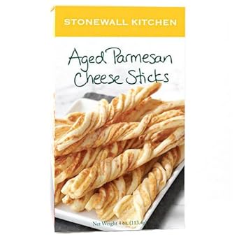 Stonewall Kitchen Aged Parmesan Cheese Sticks, 4 Ounce Box