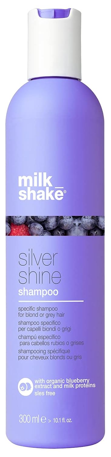 Milk_shake Silver Shine Purple Shampoo for Blonde Hair - Blonde Toner for Brassy Hair 100% SLES-Free, 10.1 Fl Oz : Beauty & Personal Care