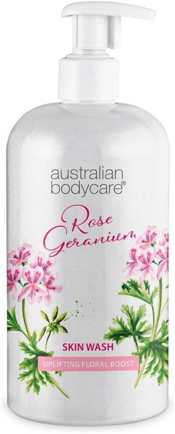 Australian Bodycare Skin Wash Professional 500 Ml | Tea Tree Oil + Rose Body Wash For The Skin | Relieves Spots And Pimples, Acne, Body Odor & Smelly Feet | Effective After Shaving And Waxing