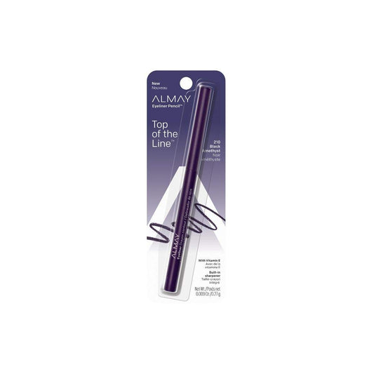 Almay Eyeliner Pencil, Hypoallergenic, Cruelty Free, Oil Free-Fragrance Free, Ophthalmologist Tested, Long Wearing And Water Resistant, With Built In Sharpener, Black Amethyst, 0.01 Oz