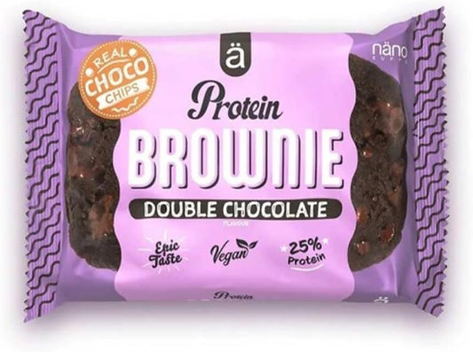 Nanosupps Protein Brownie (12X60G) Double Chocolate - Bars - Protein Bars
