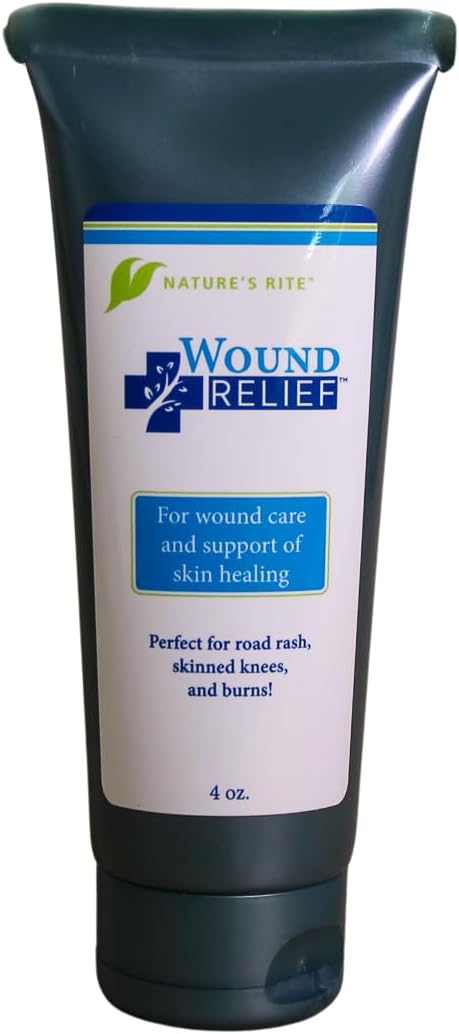 Nature'S Rite Wound Relief, Healing Oitment, Fast Acting Wound Healing Gel, Natural Formula With Silver Colloid And Aloe Vera