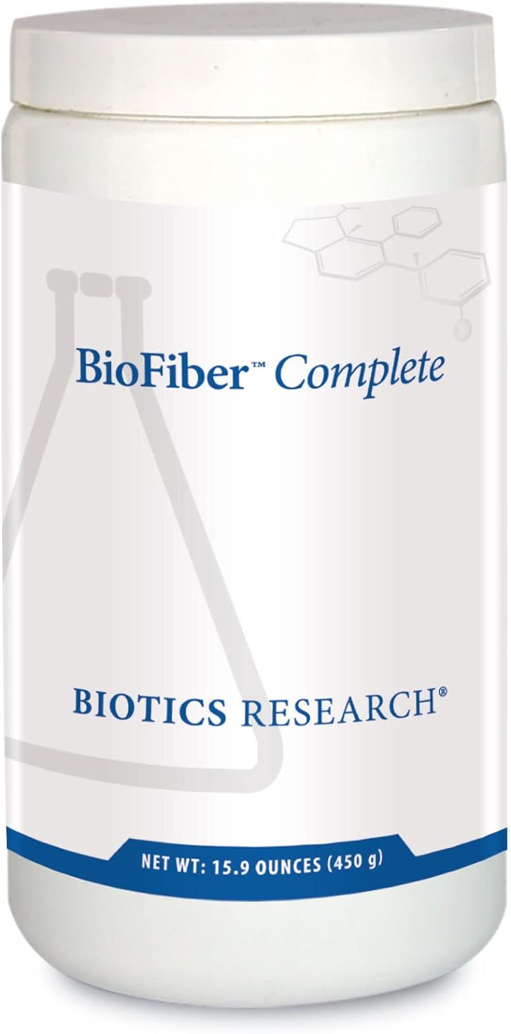 Biotics Research BioFiber Complete - 10 Whole Food Fibers (Organic & Non-GMO), 5g of Fiber Per Serving, Easy-to-Mix Powder, Prebiotic Gut Support