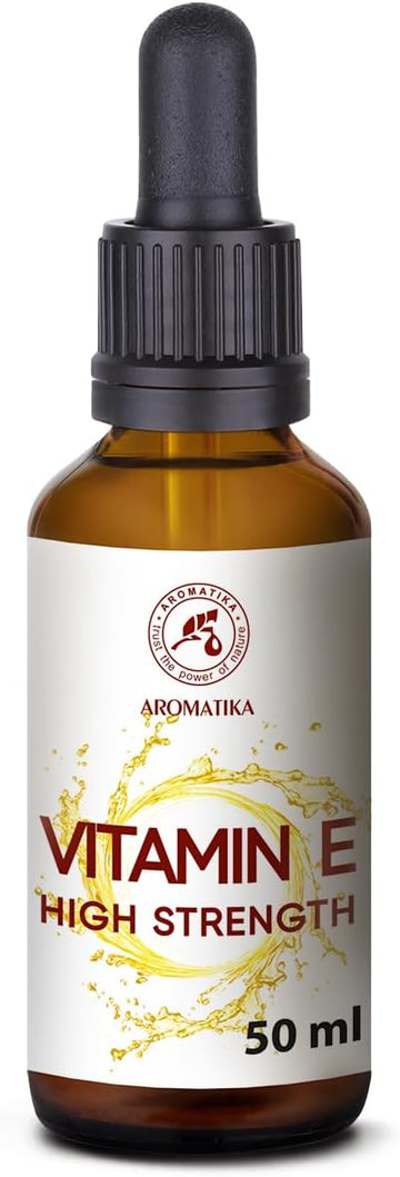 High Strength Pure Vitamin E 50 Ml - Vitamin E Drops - Natural - Vitamin E For Skin Care - For Face - Skin - Hair - Nails - Lips - Beauty - Cosmetic Base