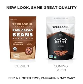 Terrasoul Superfoods Raw Organic Criollo Cacao Beans, 16 Oz, Raw Chocolate Goodness for Baking, Snacking, and Homemade Chocolate Creations : Grocery & Gourmet Food