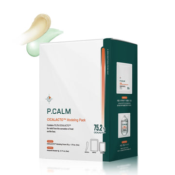 P.Calm Cicalacto Modeling Mask Pack 4 Treatments Set | Korean Peel Off Jelly Face Mask With Centella Asiatica Extract For Sensitive Skin